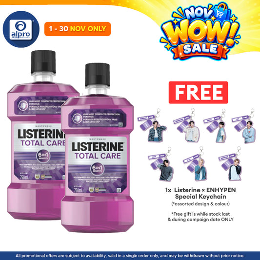 Listerine Total Care 6 in 1 750ml 2s | Strengthens Teeth with  Fluoride