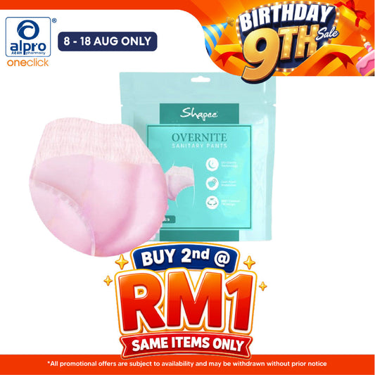 Shapee Overnite Sanitary Panties L - XL 3s | Overnight Leak Protection For Postpartum & Maternity Care Shapee
