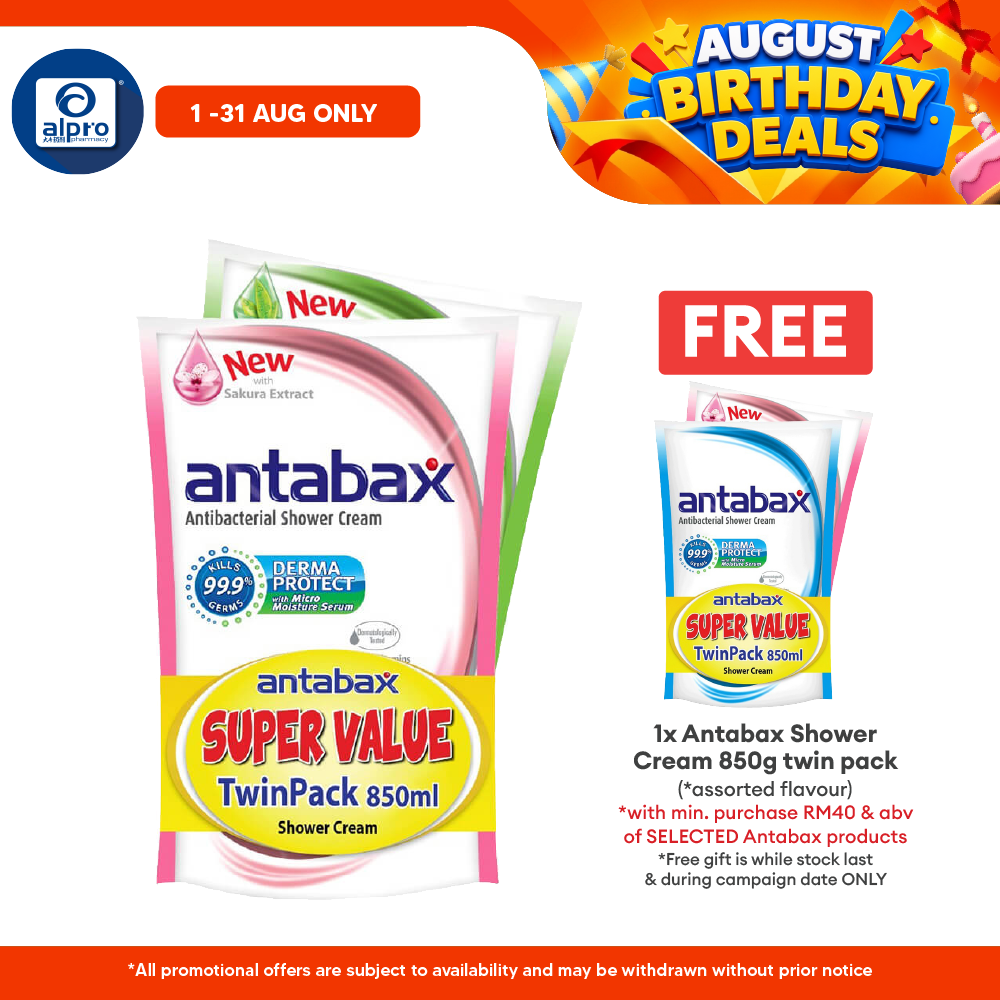 Antabax Shower Cream Gentle Care & Nature 850ml 2s | Gentle Care and Anti Bacterial Antabax