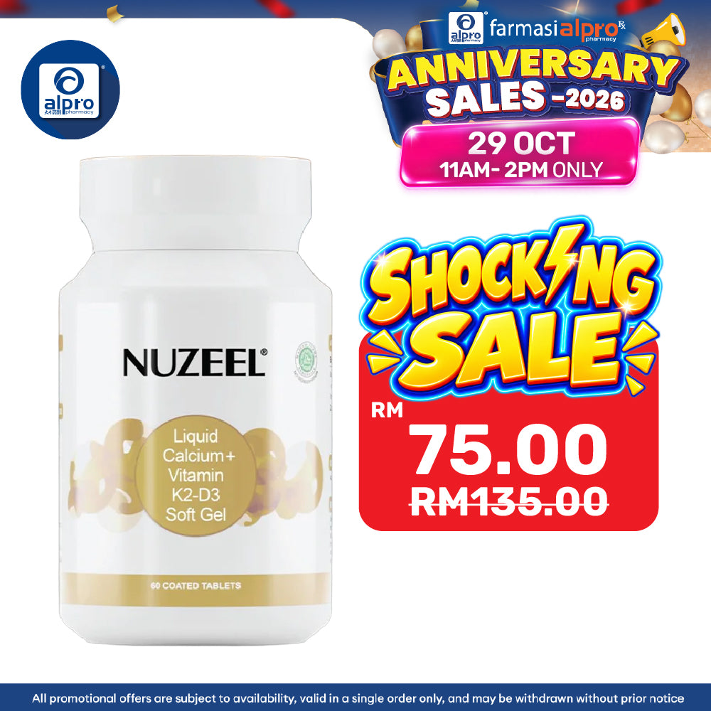 [Delivery Start: 15/11/2026] Nuzeel Liquid Calcium With D3 & K2 60s | Support Healthy Bones & Teeth