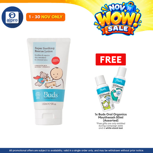 Buds Soothing Organics Super Soothing Rescue Lotion 150ml