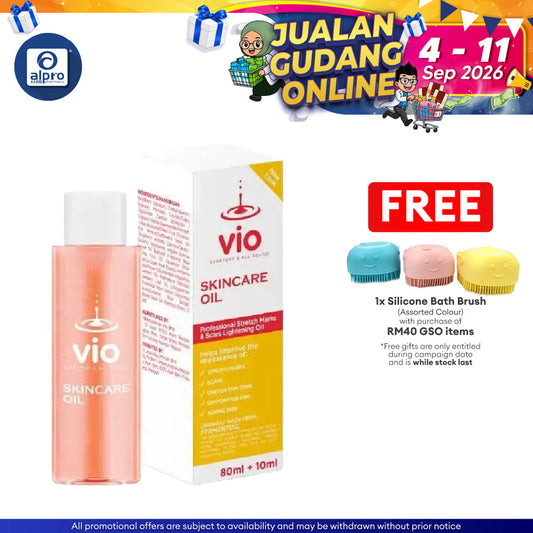 GSO Vio Skincare Oil 80ml + 10ml | Moisturized Dry Skin GSO