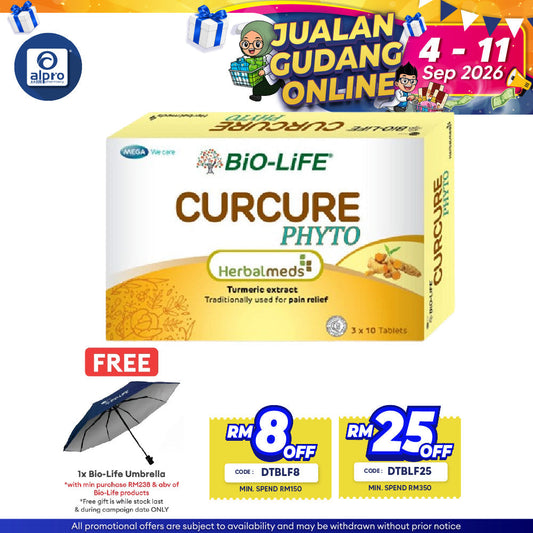 Bio-Life Herbalmeds Curcure Phyto 30s | Daily Supplement Bio-life
