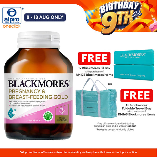 Blackmores Pregnancy And Breast-Feeding Gold 120s | For Pregnant and Nursing Mothers Blackmores