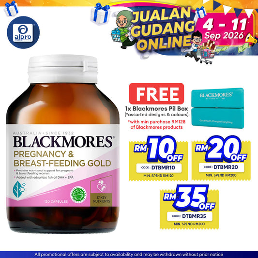 Blackmores Pregnancy And Breast-Feeding Gold 120s | For Pregnant and Nursing Mothers Blackmores