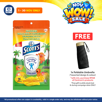 Scotts Multivit Gummies Mango 15s