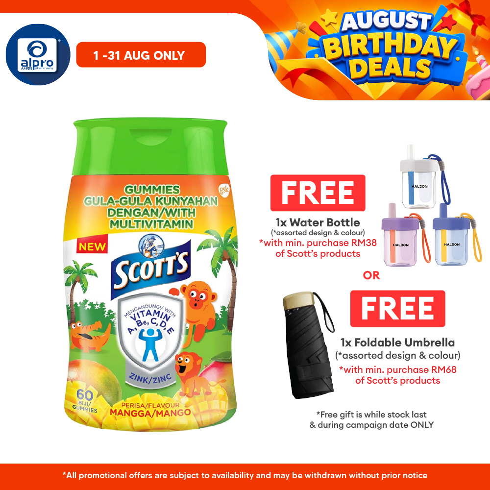 Scotts Multivit Gummies Mango 60s | Provides High Zinc Scotts