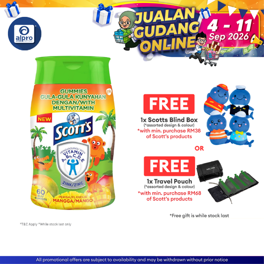 Scotts Multivit Gummies Mango 60s | Provides High Zinc Scotts