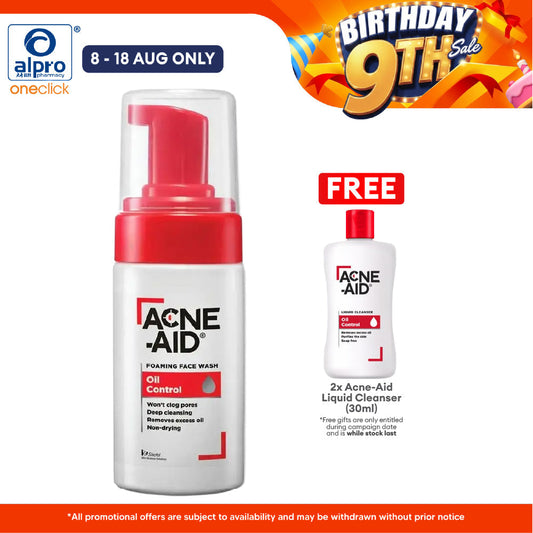 Acne-Aid Foaming Face Wash 100ml | For Deep Pore Cleansing Acne-Aid