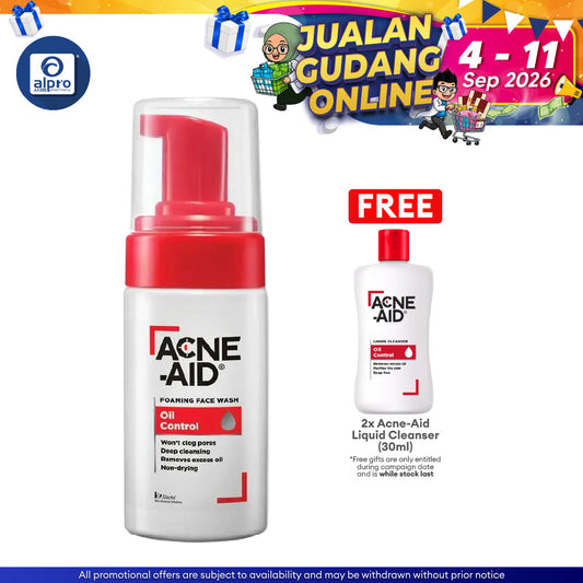 Acne-Aid Foaming Face Wash 100ml | For Deep Pore Cleansing Acne-Aid