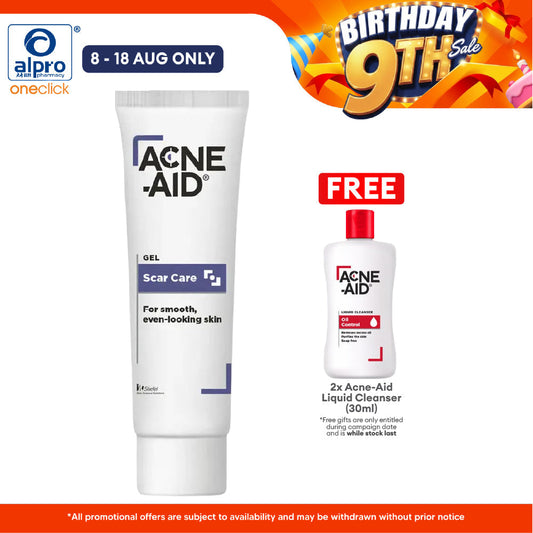 Acne-Aid Scar Gel 10g | Reduce Dark Spots & Smoothen Skin Acne-Aid