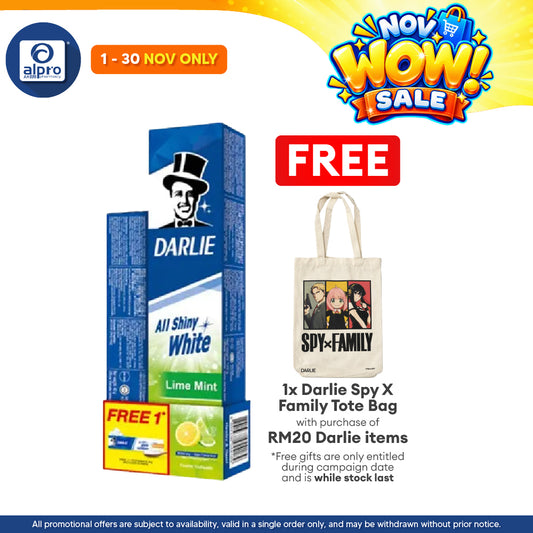 Darlie All Shiny White Lime Mint 140g Free Baking Soda 40g
