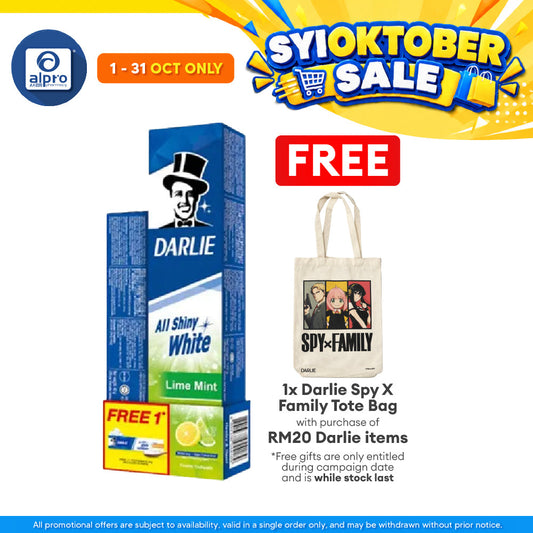 Darlie All Shiny White Lime Mint 140g Free Baking Soda 40g