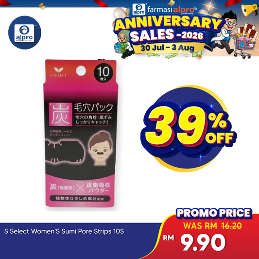 Sugi S Select Women’s Sumi Pore Pack | Blackheads Removal Peptide, Sugi