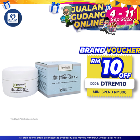 Remdii Cooling Snow Cream 30g | Snow Like Texture & Rapid Itch-Relief Remdii