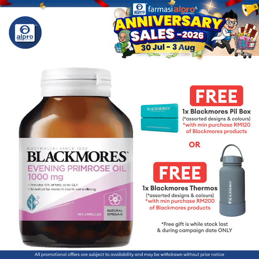 Blackmores Evening Primrose 1000mg 100s | Support for Women’s Health Blackmores