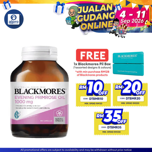 Blackmores Evening Primrose 1000mg 100s | Support for Women’s Health Blackmores