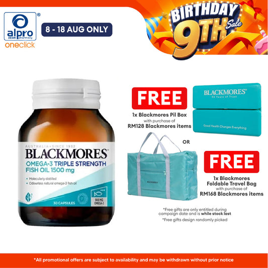 Blackmores Omega 3 Triple Strength Fish Oil 1500 Mg 30s | Helps Relief Inflammation Blackmores