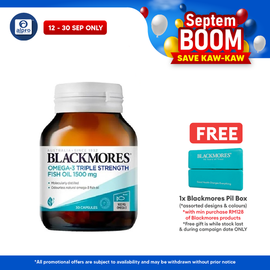 Blackmores Omega 3 Triple Strength Fish Oil 1500 Mg 30s | Helps Relief Inflammation