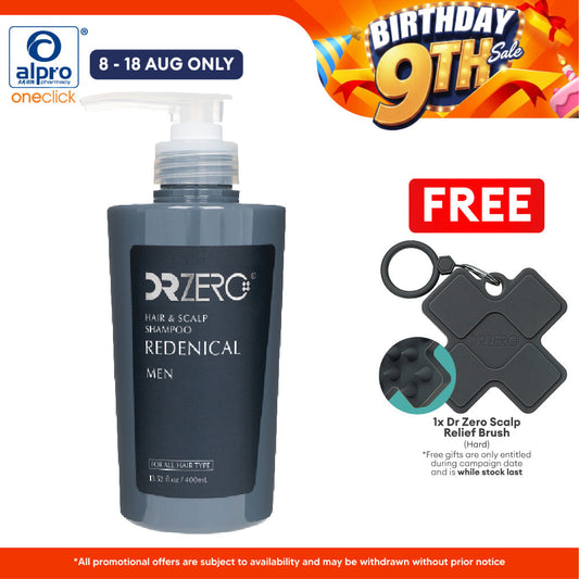 Sugi Dr Zero Redenical Hair & Scalp Shampoo Men 400ml | Keeps Hair Healthy Dr Zero, Sugi