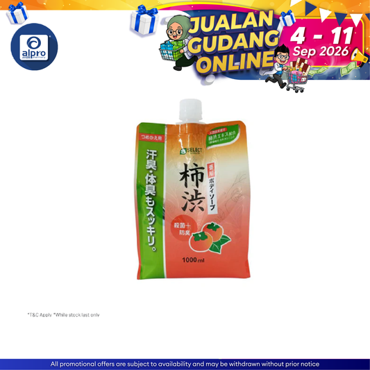 Sugi S Select Kakishibu Body Soap Refill 1000ml | Suitable for Sensitive Skin Sugi