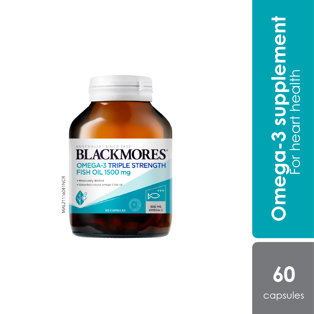 Blackmores Omega 3 Triple Strength Fish Oil 1500mg 60s Blackmores