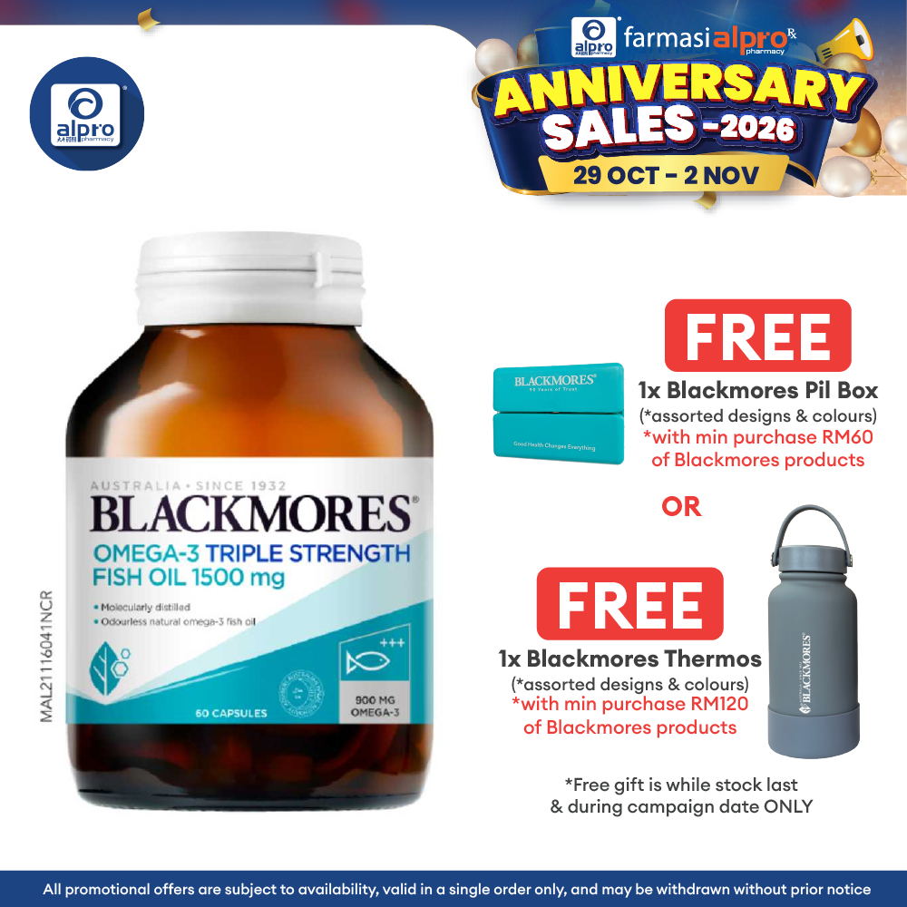 Blackmores Omega 3 Triple Strength Fish Oil 1500mg 60s