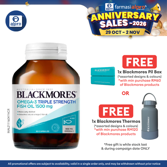 Blackmores Omega 3 Triple Strength Fish Oil 1500mg 60s