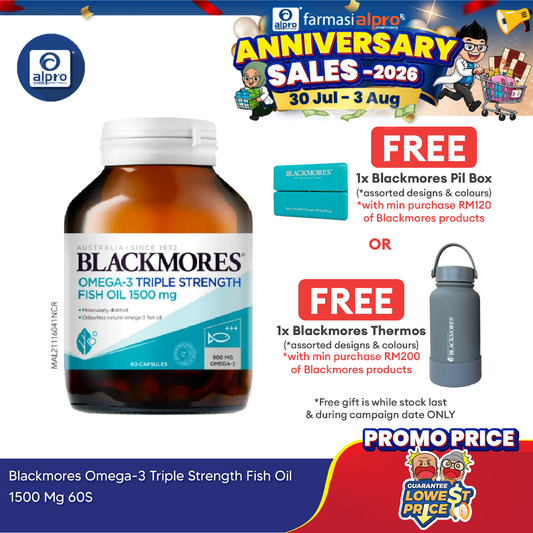 Blackmores Omega 3 Triple Strength Fish Oil 1500mg 60s Blackmores