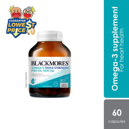 Blackmores Omega 3 Triple Strength Fish Oil 1500mg 60s Blackmores