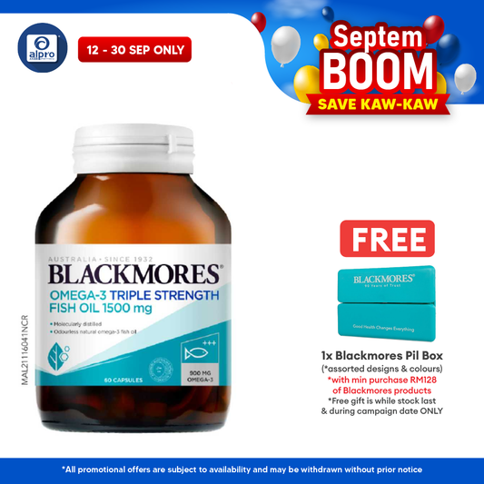 Blackmores Omega 3 Triple Strength Fish Oil 1500mg 60s