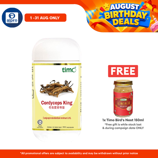 Timo Cordyceps King 450mg X 50s | Improve Respiratory System Timo