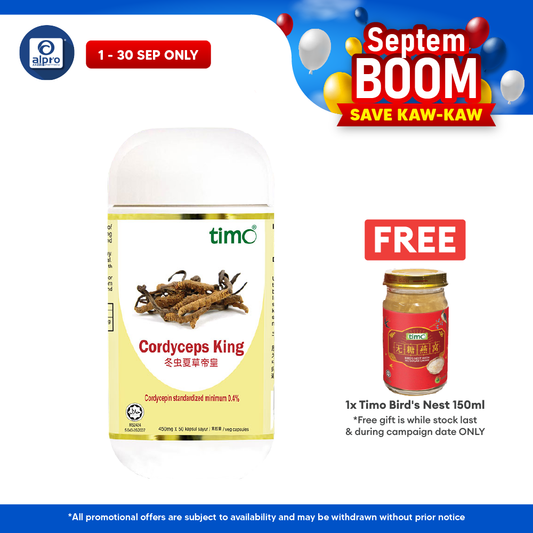 Timo Cordyceps King 450mg X 50s | Improve Respiratory System Timo