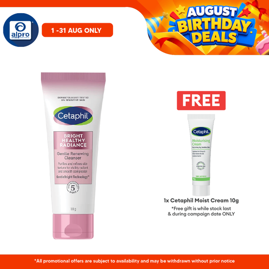 Cetaphil Bright Healthy Radiance Gentle Renewing Cleanser 100g | Brightening & Gently Exfoliating Cetaphil