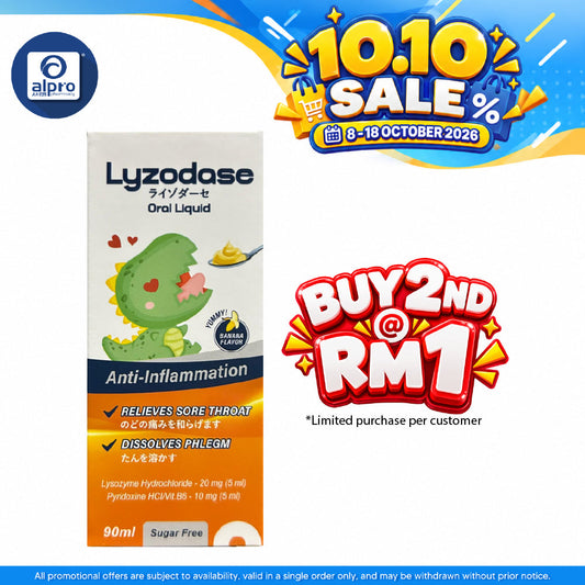 Lyzodase Oral Liquid 90ml | Relieve Sore Throat