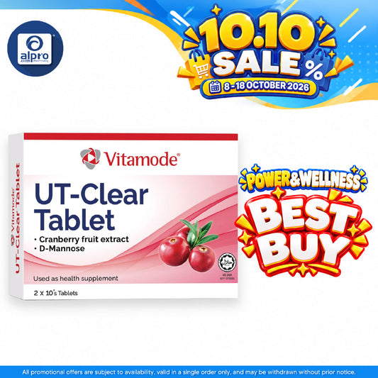 Vitamode UT-Clear Tablet 2x10s| Supports Urinary Tract Health