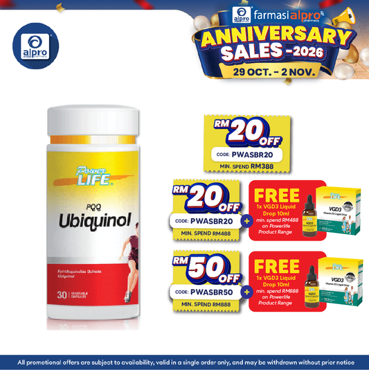 Powerlife PQQ Ubiquinol 30s
