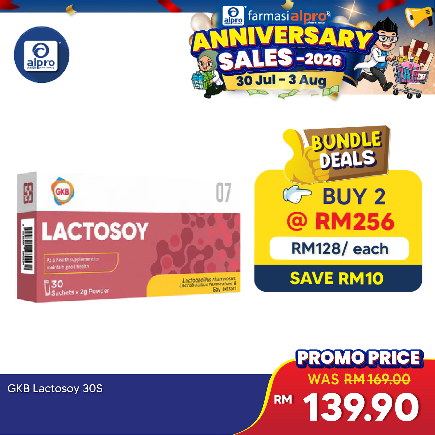 GKB Lactosoy Powder 30s GKB