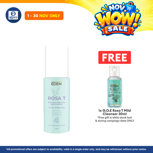 Garden Of Eden Rosa T Anti-Acne Hydra Gel  50ml | Helps Reduce Redness