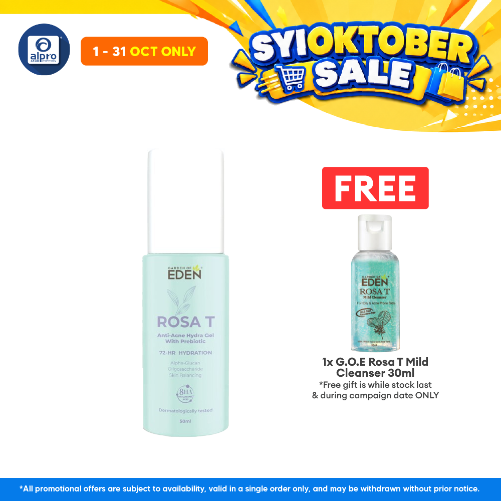 Garden Of Eden Rosa T Anti-Acne Hydra Gel  50ml | Helps Reduce Redness