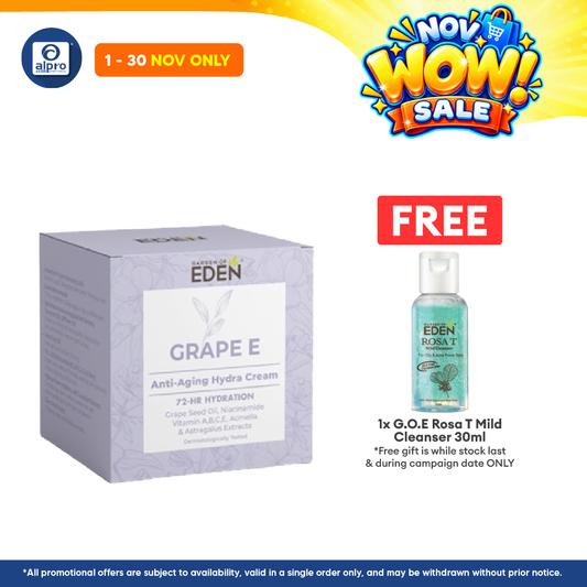 Garden Of Eden Grape E Anti-Aging Hydra Cream 50g | Reduce Wrinkles