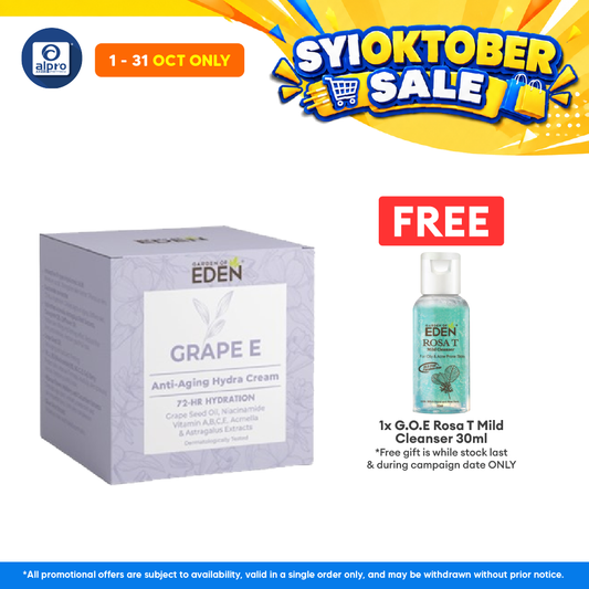 Garden Of Eden Grape E Anti-Aging Hydra Cream 50g | Reduce Wrinkles