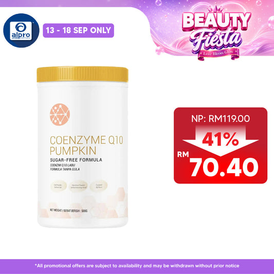 Nutrivo Premium Coenzyme Q10 Pumpkin Nutrition drink (Sugar Free) 500g | For Heart Health & Antioxidants
