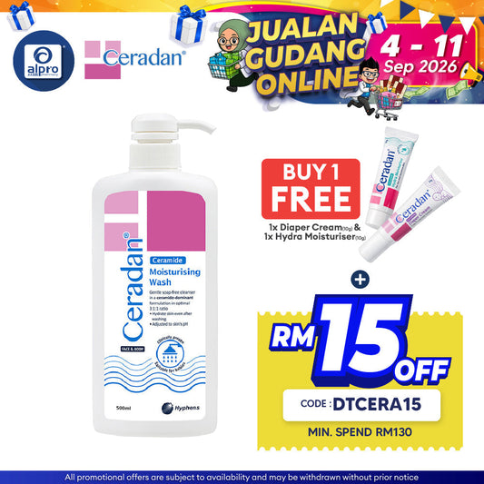 Ceradan Moisturising Body Wash 500ml | Strengthen Skins Protective Barrier Ceradan