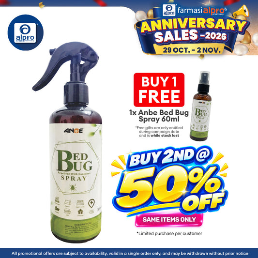 Anbe Bed Bug Spray 300ml | Bio-Degradable & Stain Free
