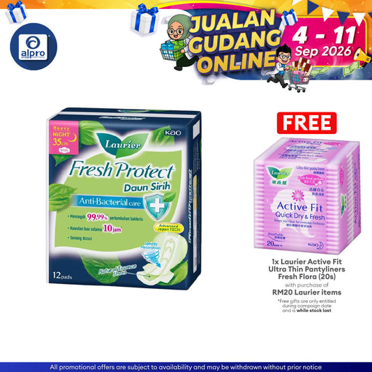 (ws)laurier Fresh Protect Daun Sirih 35cm 12s Alpro Pharmacy