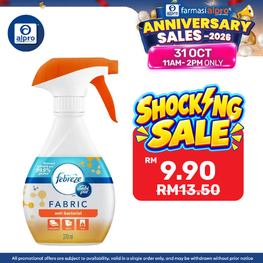 Febreze Fabric Refresher with Ambi Pur Spray 370ml (Antibacterial / Attar / Downy / Extra Strength)