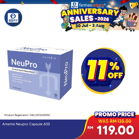Artemis Neupro Capsule 60s | Support A Better Nerve Health Artemis