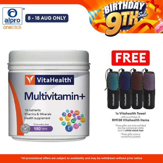 Vitahealth Multivitamins & Minerals 180s | Nutritional Support Vitahealth
