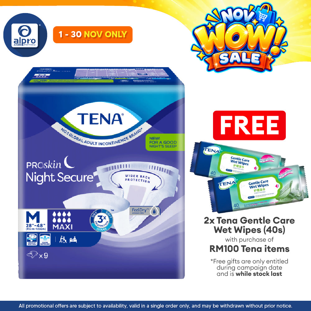 Tena Proskin Night Secure M 9s